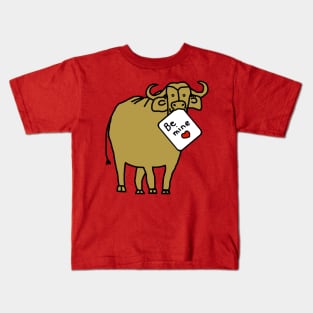 Gold Ox says Be Mine on Valentines Day Kids T-Shirt